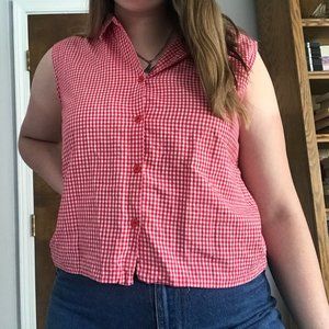 Red Gingham Tank